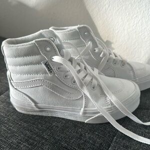 White Vans Youth Size US 12